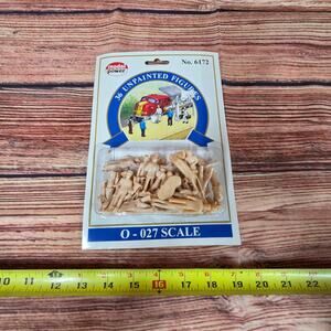 Model Power Railroad Figures (O-027 Scale) — 36 Unpainted Figures